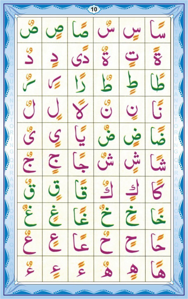 Noorani Qaida Page 10 – Lesson 5