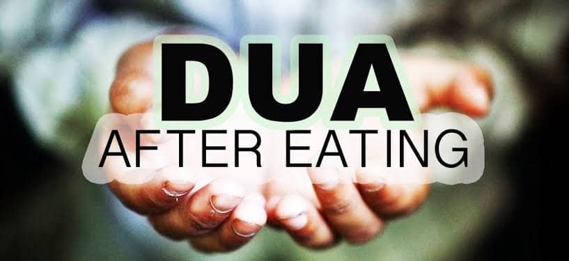 Dua After eating